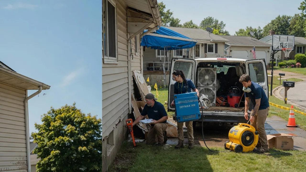 Ceiling Leak Cleanup in Bellefontaine, OH near me