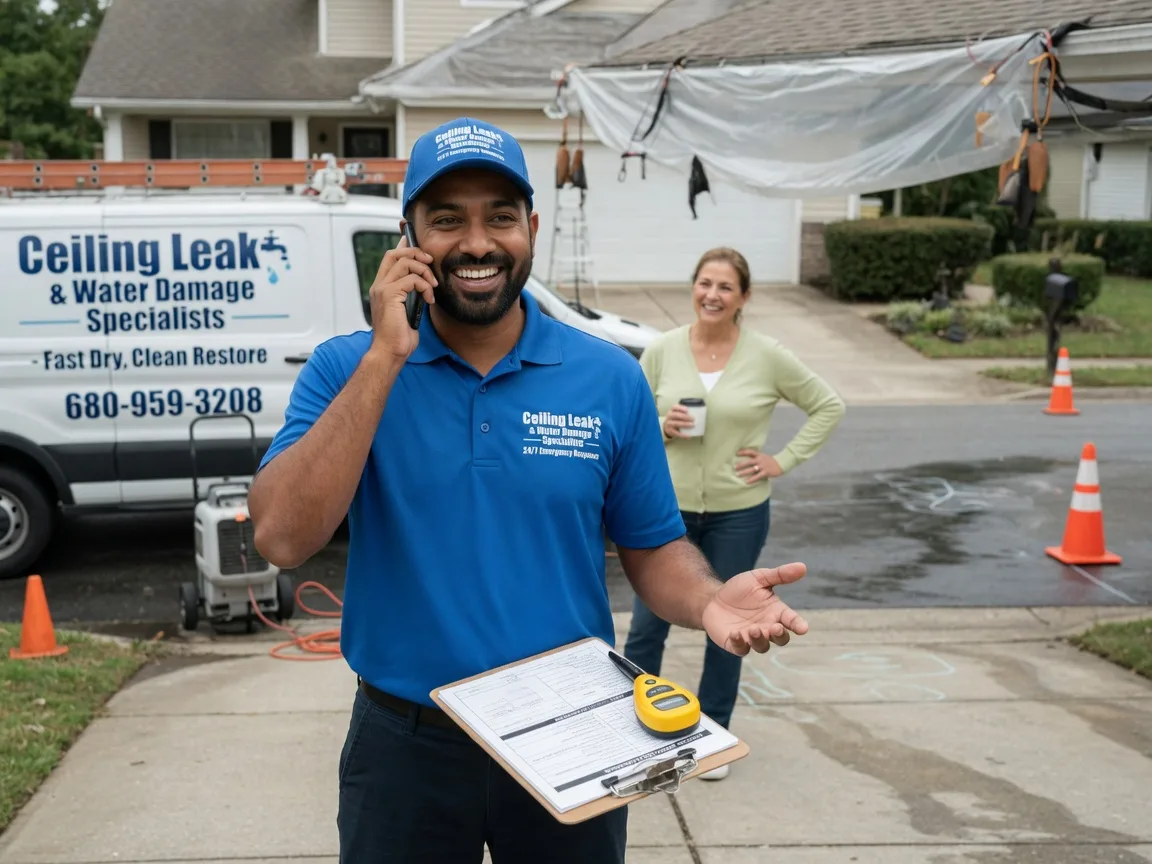 Ceiling Leak Cleanup Bellefontaine, OH FAQs